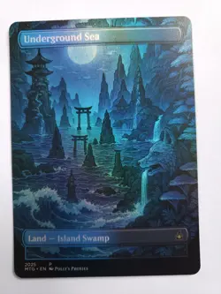 Underground Sea FOIL Original Dual Land Proxy Card Custom Japanese Art Design - Image 3
