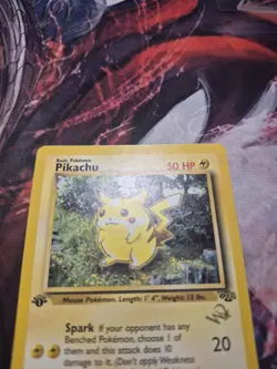Pikachu 60/64 - 1st Edition W Stamped Black Star Promo Pokemon TCG MP - Image 2