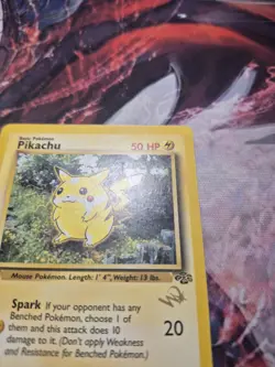 Pikachu 60/64 - 1st Edition W Stamped Black Star Promo Pokemon TCG MP - Image 4