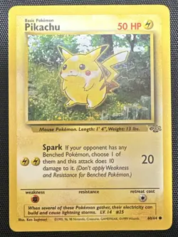 POKEMON PIKACHU 60/64 JUNGLE NM 1999 - Image 1