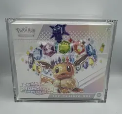 Pokemon TCG Prismatische Entwicklungen TopTrainerBox Deutsch OVP + Acryl-Case - Image 1