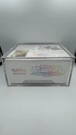 Pokemon TCG Prismatische Entwicklungen TopTrainerBox Deutsch OVP + Acryl-Case - Image 3