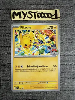 Carte Pokemon Pikachu Promo SVP 255 World Championship 2025 Francais - Image 1