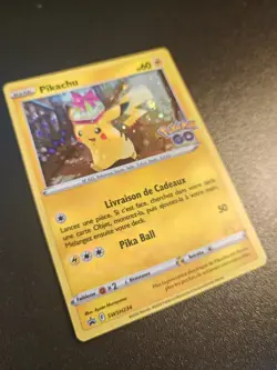 Carte Pokemon PIKACHU SWSH234 PROMO Holo Pokemon GO EB10.5 FR NEUF - Image 2