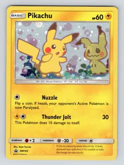 Pikachu SM162 Sm Promos Holo Pokemon Card - Image 1