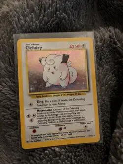 Pokemon TCG Holo Clefairy 5/102 Englisch Base Set Piepi - Image 1