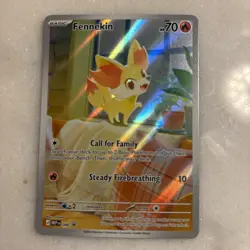 Pokemon TCG Fennekin Promo 080 Pokemon Center Stamped NM! - Image 1