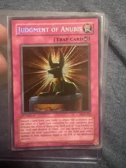 Yu-Gi-Oh! Judgment of Anubis DCR-105 Dark Crisis 1st Ed Ultra Rare Holo - Image 1