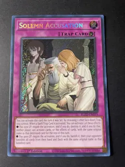 Yugioh! Solemn Accusation - BLZD-EN079 - Secret Rare - 1st Edition - NM - Image 2