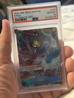 One Piece CCG Sanji Alternate Art OP06-119 PSA 10 Gem Mint - Image 1