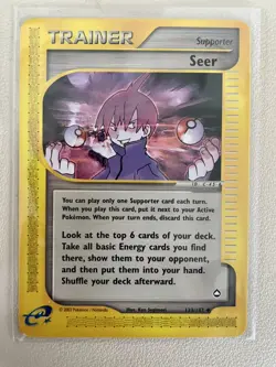 Trainer Seer 133/147 Aquapolis Uncommon 2002 Pokemon Trading Card Near Mint - Image 1