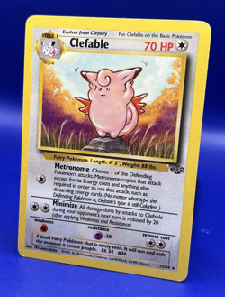 1999 Pokemon Card Jungle Clefable 17/64 Rare Non Holo LP - Image 2