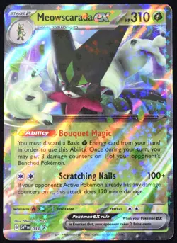 Pokemon TCG Meowscarada ex SVP033 Scarlet & Violet Black Star Promo Card - NM - Image 1
