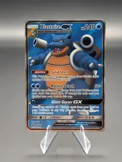 Pokemon TCG Blastoise GX Holo Ultra Rare SM189 PROMO Holo Card 2019 Foil - Image 1