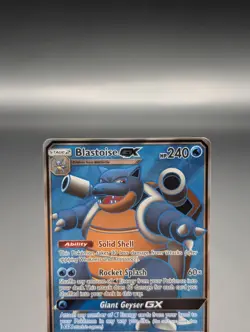 Pokemon TCG Blastoise GX Holo Ultra Rare SM189 PROMO Holo Card 2019 Foil - Image 2