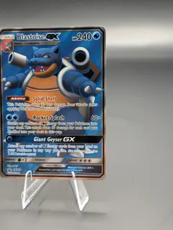 Pokemon TCG Blastoise GX Holo Ultra Rare SM189 PROMO Holo Card 2019 Foil - Image 4