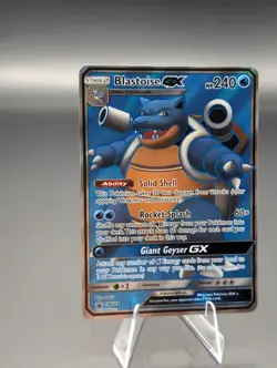 Pokemon TCG Blastoise GX Holo Ultra Rare SM189 PROMO Holo Card 2019 Foil - Image 5