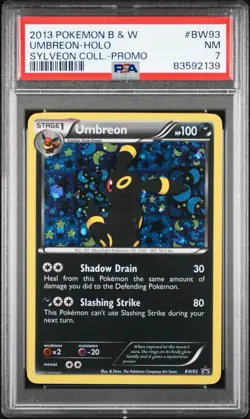 Umbreon Holo 2013 B&W Sylveon Collection Box Promo #BW93 PSA 7 NM Pokemon Card - Image 1