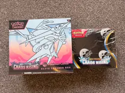 Chaos Rising Pokemon Center ETB and Booster Box New and Sealed - Image 1