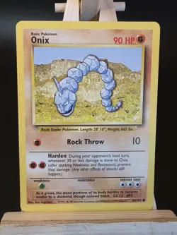 Onix Base Set 56/102 Pokemon Card - LP - Image 1