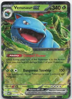 Venusaur ex 003/165 Double Rare 151 Pokemon Near Mint - Image 1