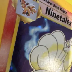 Wizards of the Coast Pokemon TCG Ninetales Holo Rare ENG 1999 80HP 12/102 - Image 3