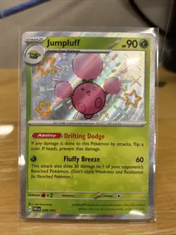 Pokemon TCG - Jumpluff - Paldean Fates 098/091 Shiny Holo Rare - Image 1