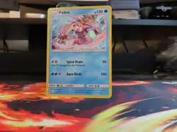 Palkia Shining Legends Holo Rare NM Pokemon Card Pack Fresh Sleeved Mint - Image 1