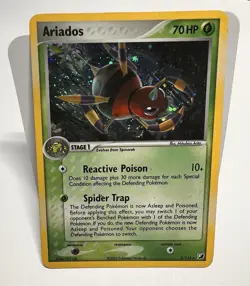 2005 Pokemon EX Unseen Forces - Ariados 2/115 Holo With Swirl - Image 1