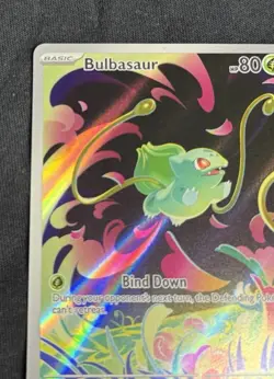 2025 Bulbasaur - 133/132 Illustration Rare Holo NM ME01: Mega Evolution Pokemon - Image 2