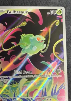 2025 Bulbasaur - 133/132 Illustration Rare Holo NM ME01: Mega Evolution Pokemon - Image 3