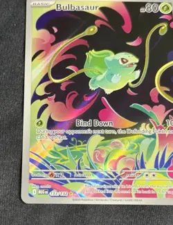 2025 Bulbasaur - 133/132 Illustration Rare Holo NM ME01: Mega Evolution Pokemon - Image 5