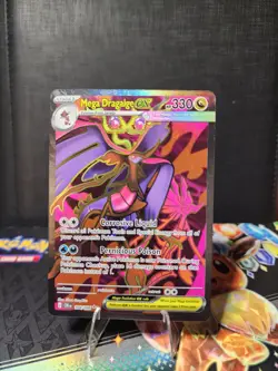 Pokemon TCG Mega Dragalge Ex Full Art Ultra Rare Chaos Rising 104/086 NM - Image 1