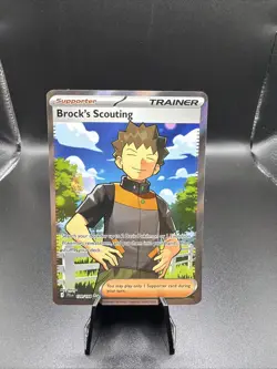 Brock's Scouting Holo Pokemon TCG Journey Together 179/159 SV09 - Image 1