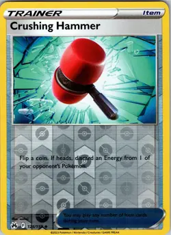 Crushing Hammer 125/159 UC Crown Zenith Pokemon Reverse Holo NM - Image 1