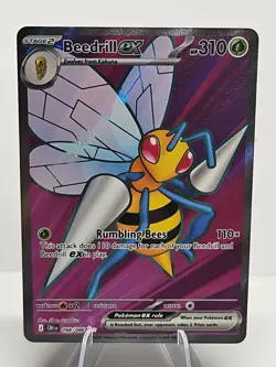 Beedrill ex 098/086 Ultra Rare Full Art Pokemon TCG Chaos Rising CRI English NM - Image 1