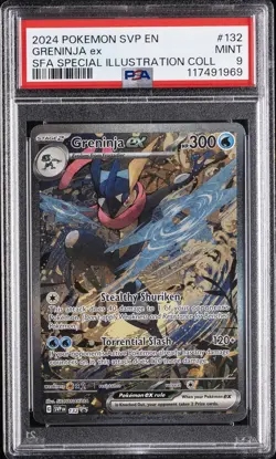 2024 POKEMON SVP PROMO SPECIAL ILLUSTRATION COLLECTION #132 GRENINJA EX PSA 9 - Image 1