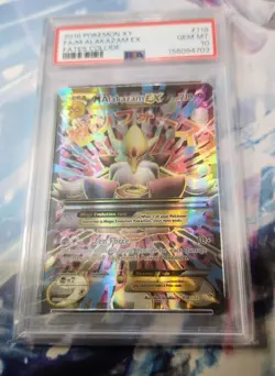 Pokemon M Alakazam EX XY Fates Collide Full Art #118 PSA 10 Gem Mint - Image 2
