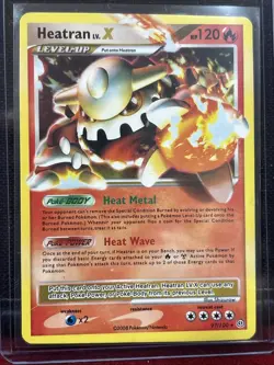 Pokemon Heatran LV.X 97/100 Stormfront 120 HP Level Up - Image 1