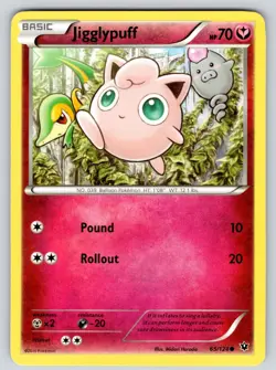 Jigglypuff 65/124 Common Fates Collide Pokemon Lightly Played - Image 1
