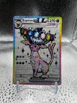 Pokemon TCG Prismatic Evolutions Espeon ex #175 Premium Figure Collection Promo - Image 1