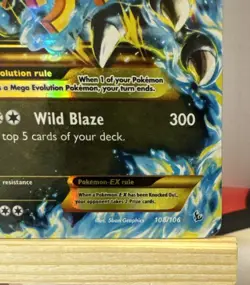 Pokemon M Charizard EX Flashfire SR Mega Full Art 108/106 DAMAGED!! - Image 5