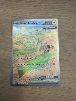 Iron Hands EX 248/182 Sv04: Paradox Rift Alternative Art Pokemon TCG - Image 1