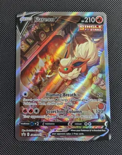 Flareon V SWSH179 SWSH: Sword & Shield Holo Black Star Promo Pokemon Card TCG - Image 1