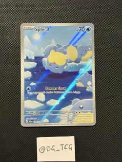 Pokemon Surging Sparks - Spheal - 199/191 - Illustration Art Rare - M/NM - Image 1