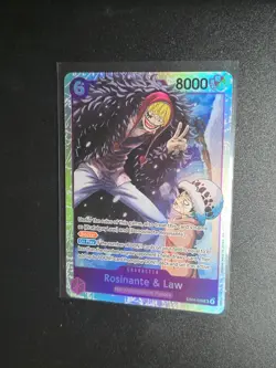 One Piece TCG - The Azure Sea's Seven - Rosinante & Law - SR - EB04-038 - Image 1