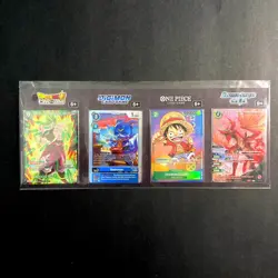 SEALED Gen Con 2023 Promo One Piece TCG Monkey D. Luffy Digimon DragonBall Z - Image 1