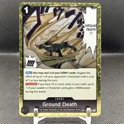 Ground Death OP14-096 Rare The Azure Sea's Seven One Piece NM - Image 1