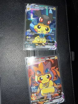 Pikachu MCharizard X + Y Pokemon Cute Cosplay Doujin ACG HOLO Card NM - Image 1