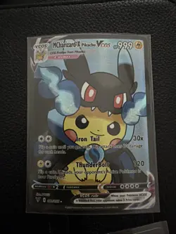 Pikachu MCharizard X + Y Pokemon Cute Cosplay Doujin ACG HOLO Card NM - Image 3